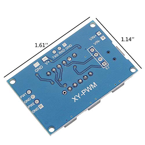 ARCELI Digital 2 Channal PWM Generador de señal de Pulso de Onda Cuadrada Ciclo de Trabajo de frecuencia Ajustable 100% 1Hz-150KHz