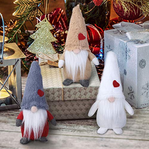 Ardorlove 8 Pulgadas Felpa Gnomo Muñeca Navidad Santa Nisse Adornos Sueco Nórdico Duende Estatuilla Vacaciones Regalo Fiesta Hogar Decoraciones De Escritorio