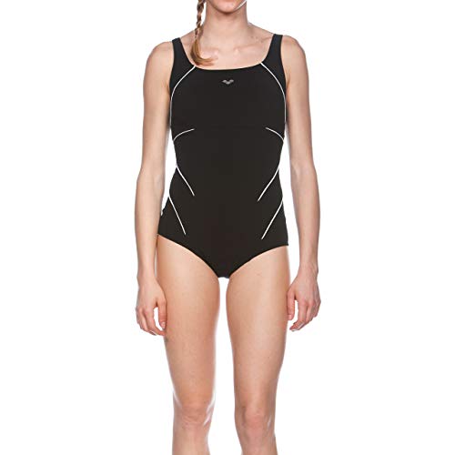 Arena Jewel – Bañador de una pieza para mujer, Mujer, color: negro (black / white), 40 EU