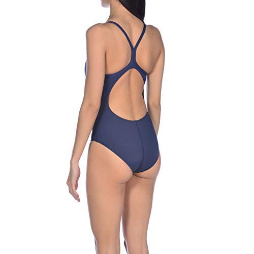 Arena W Light Drop Back One Piece Bañador Deportivo Mujer Spraypaint, Navy, 42