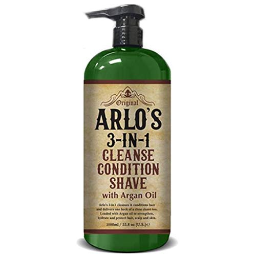 Arlo's Complete Hair Care Aceite de ricino 2 piezas Set – Aceite de ricino Champú de cabello 1 L & Aceite de ricino acondicionador de cabello 1 L – para mayor fuerza y brillo mejorado