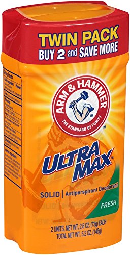 Arm & Hammer Ultra Max Fresh Solid Antiperspirant Deodorant, 2.6 Oz, Twin Pack by Arm & Hammer