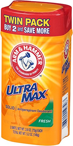 Arm & Hammer Ultra Max Fresh Solid Antiperspirant Deodorant, 2.6 Oz, Twin Pack by Arm & Hammer