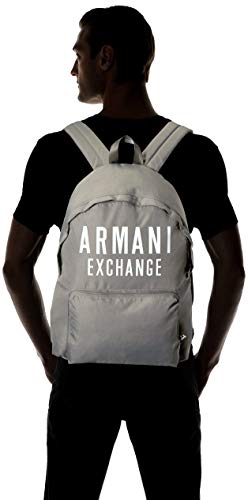 Armani Exchange - Backpack, Mochilas Hombre, Gris (Grey), 10x10x10 cm (W x H L)