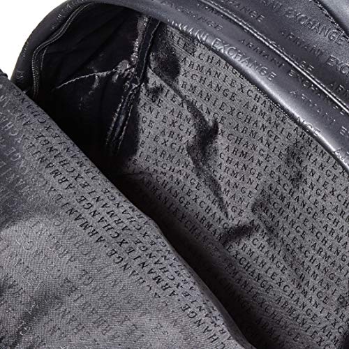 Armani Exchange - Backpack With Handle, Mochilas Hombre, Negro (Nero Black), 36x12x29 cm (B x H T)