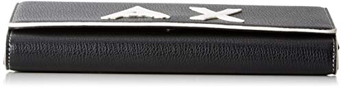Armani Exchange - Chain Wallet, Carteras de mano con asa Mujer, Negro (Black/White), 10x3.5x20 cm (B x H T)