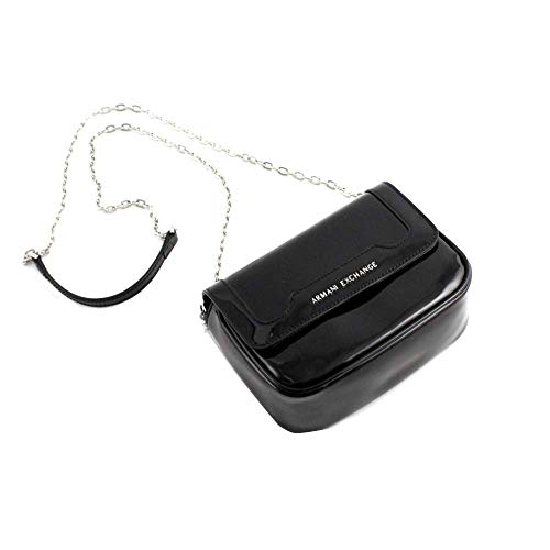 Armani Exchange - Crossbody Bag Colorful, Shoppers y bolsos de hombro Mujer, Negro (Black), 15x6.5x19 cm (B x H T)