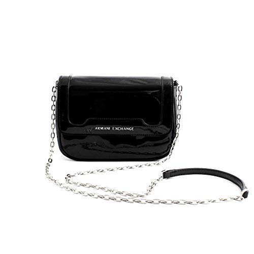Armani Exchange - Crossbody Bag Colorful, Shoppers y bolsos de hombro Mujer, Negro (Black), 15x6.5x19 cm (B x H T)
