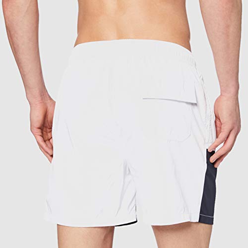 Armani Exchange Everyday Bañador, Blanco (Bianco/Navy - White/Navy Blue 05810), Medium para Hombre