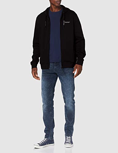 Armani Exchange Everyday French Terry Hoodie Capucha, Negro (Black 1200), Small para Hombre