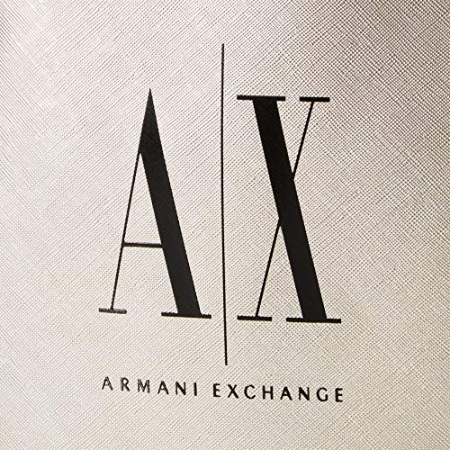 Armani Exchange Icon - Mochila, color Plateado, talla 27x9x24 cm (B x H x T)