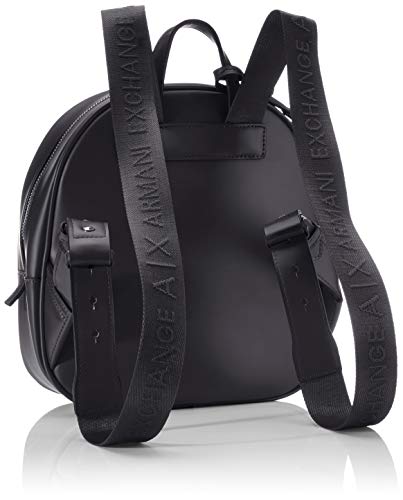 Armani Exchange - Liz Backpack, Mochilas Mujer, Negro (Nero Black), 28x8x26 cm (B x H T)