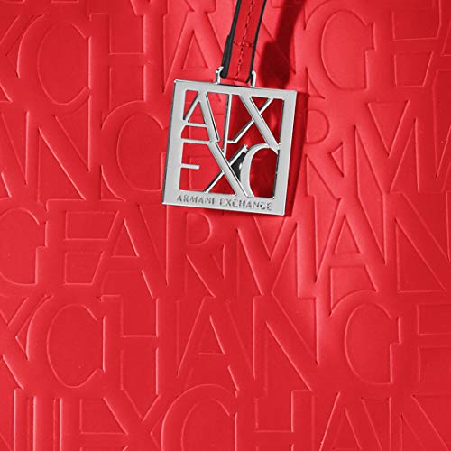 Armani Exchange Liz - Bolso para mujer (24 x 16 x 35 cm), color Rojo, talla 24x16x35 cm (B x H x T)