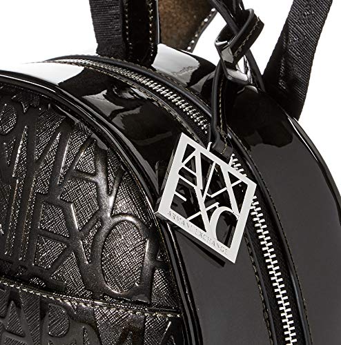 Armani Exchange Liz - Mochila para mujer (8 x 26 x 28 cm), color Negro, talla 8x26x28 cm (B x H x T)