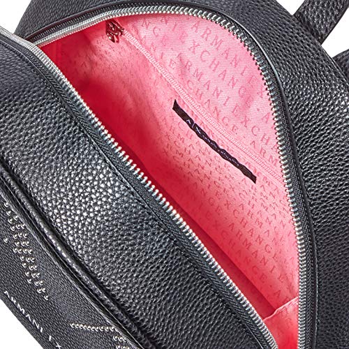 Armani Exchange Pebble with Studs - Mochila para mujer (26,5 x 8,5 x 24 cm), color Negro, talla 26.5x8.5x24 cm (B x H x T)