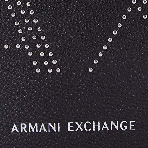 Armani Exchange Pebble with Studs - Mochila para mujer (26,5 x 8,5 x 24 cm), color Negro, talla 26.5x8.5x24 cm (B x H x T)