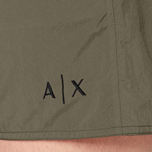 Armani Exchange Sea Horse Bañador, Verde (Beetle-Beetle 02380), X-Large para Hombre