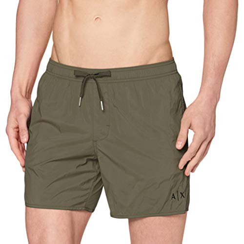 Armani Exchange Sea Horse Bañador, Verde (Beetle-Beetle 02380), X-Large para Hombre