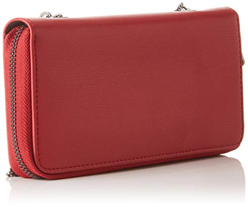 Armani Exchange - Stud Chain Wallet, Carteras de mano con asa Mujer, Rojo (Red Shoes), 10.5x3x19 cm (B x H T)