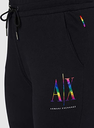 Armani Exchange Trouser Pantalón Deporte, Negro, M para Mujer