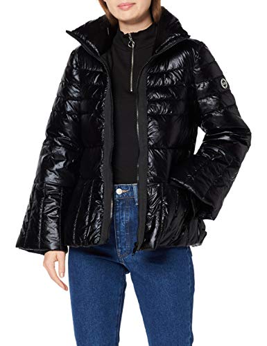 Armani Exchange Turtle Neck Zip Coat Chaqueta Bomber, (Black 1200), Small para Mujer