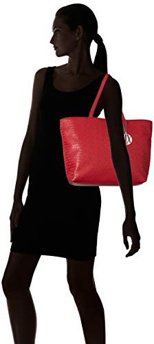 Armani Exchange - Womans Shopping, Bolsos totes Mujer, Rojo (Red), 29.5x10x43 cm (B x H T)