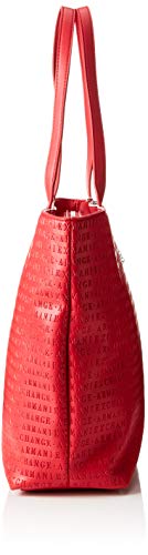 Armani Exchange - Womans Shopping, Bolsos totes Mujer, Rojo (Red), 29.5x10x43 cm (B x H T)