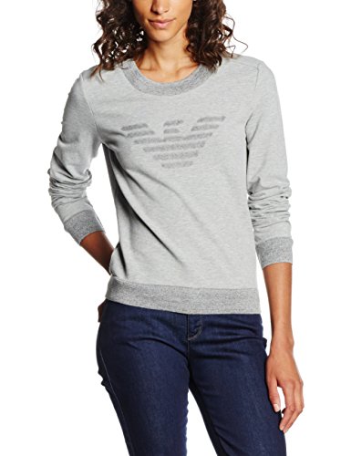 Armani Jeans 6X5M075J0AZ Sudadera, Gris (Grigio Medio Melange 39x2), 34 para Mujer
