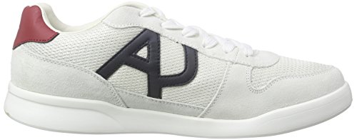Armani Jeans C651541, Zapatillas para Hombre, Blanco Bianco White F1, 46 EU