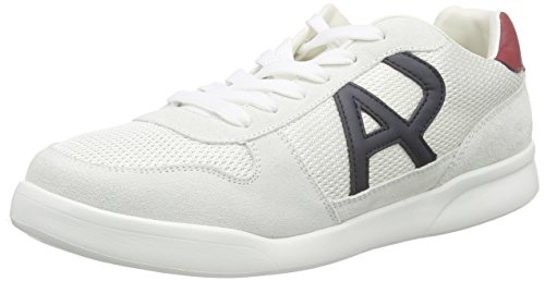 Armani Jeans C651541, Zapatillas para Hombre, Blanco Bianco White F1, 46 EU