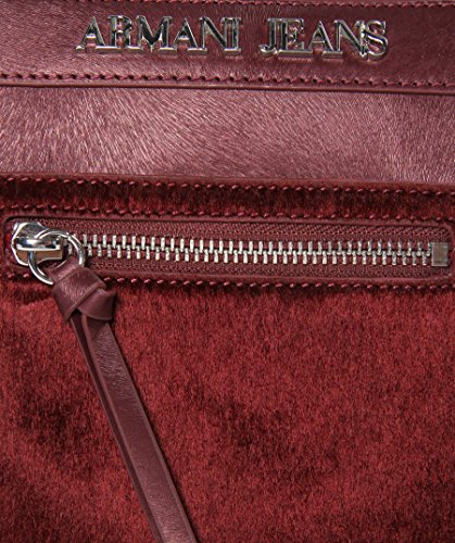 Armani Jeans9221046A728 - bolsa de medio lado Mujer, color Rojo, talla 17x7x23 cm (B x H x T)