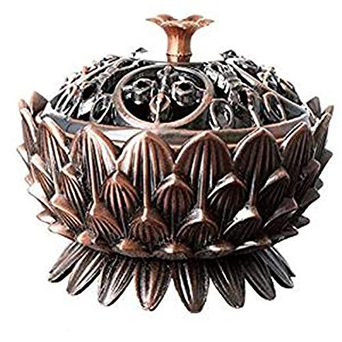 ARMES Quemador de Incienso de carbón de carbón de múltiples usos Quemador de Incienso de Incienso Retro de aleación Antigua