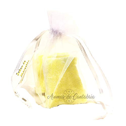 Aromas de Cantabria® Jabón de Marsella Saquito aromatizador para armario,100% natural y hecho a mano,no mancha,100% artesanal,duracion 12 meses,antipolillas,ideal para armario,cajones,zapatero