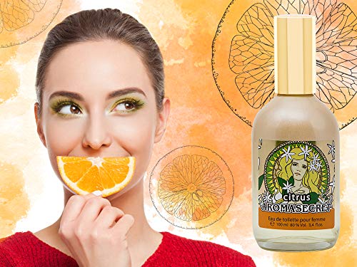 AROMASECRET Agua de tocador (Eau de toilette) para mujer, 100 ml – CONCEPTO Nuevo de Perfumería, La mejor idea de un regalo para Ella (CITRUS)