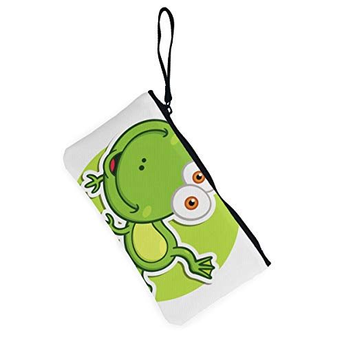 Arquitd Monedero Bolsa de Maquillaje con Cierre de muñeca Bolsa de cosméticos de Viaje para Mujer niña Rana Rebote sobre Personalizado