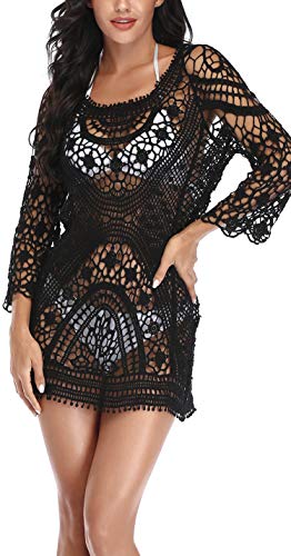 Arshvyl Summer Traje De Baño Para Mujer, Traje De Baño De Crochet Con Encaje, Bikini, Falda De Playa