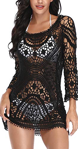 Arshvyl Summer Traje De Baño Para Mujer, Traje De Baño De Crochet Con Encaje, Bikini, Falda De Playa