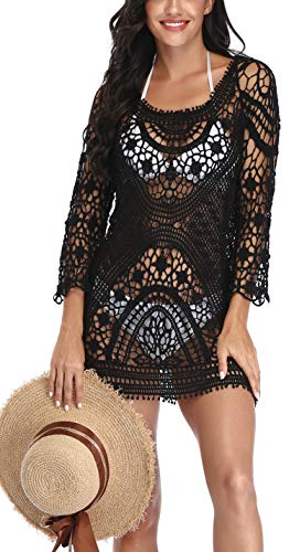 Arshvyl Summer Traje De Baño Para Mujer, Traje De Baño De Crochet Con Encaje, Bikini, Falda De Playa
