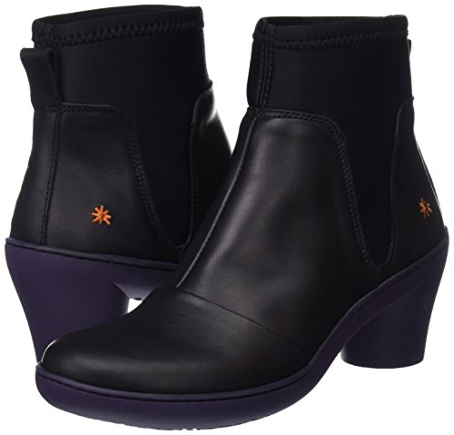 Art Alfama, Botines para Mujer, Negro (Black/Cereza Black/Cereza), 41 EU