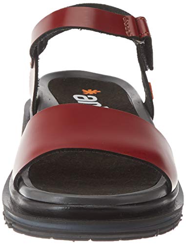 Art Birmingham, Sandalia con Pulsera para Mujer, Rojo (Burdeos Burdeos), 39 EU