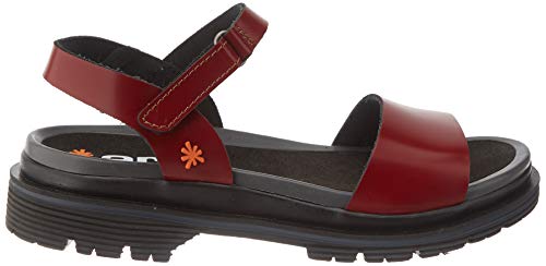 Art Birmingham, Sandalia con Pulsera para Mujer, Rojo (Burdeos Burdeos), 39 EU