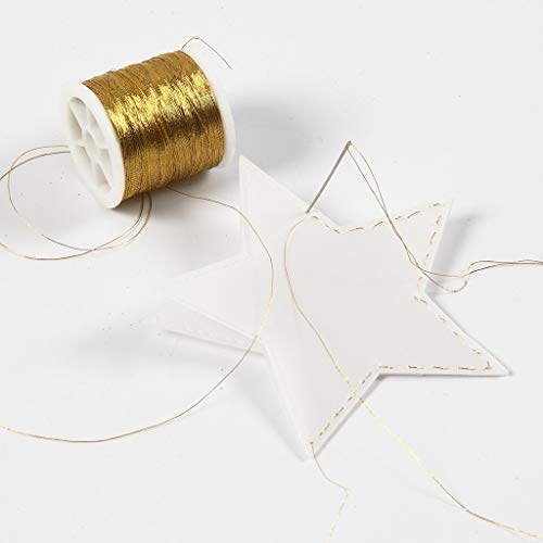 Art-Manufacture-Design - Hilo de costura (100 m), color dorado