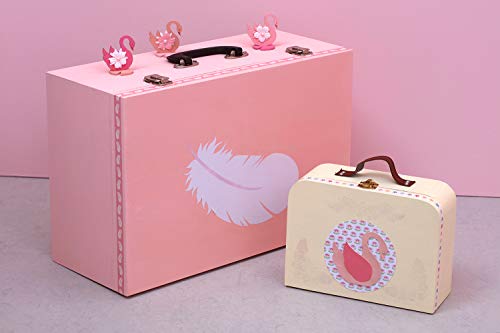 Artemio - Maleta (23 x 17 x 9 cm, Madera), Color Beige