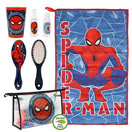 Artesania Cerda Spiderman, Neceser Set Aseo/Viaje, 23 cm, Rojo