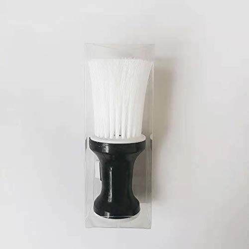 Artibest - Cepillo de peluquería para el cuello, forma plana, herramienta de limpieza para peluquería, color blanco y negro