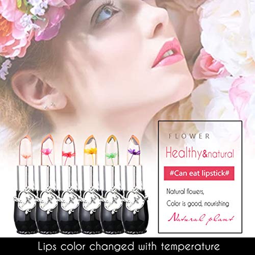 ARTIFUN Waterproof Lip Stick Moisturizer Long-lasting Lipstick Transparent Jelly Flower Makeup