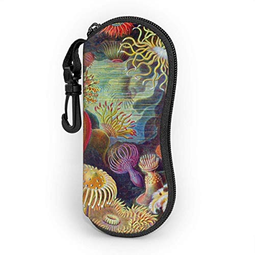 Arvolas Concientización sobre el cáncer de colon Mujeres Hombres Estuche de gafas con mosquetón