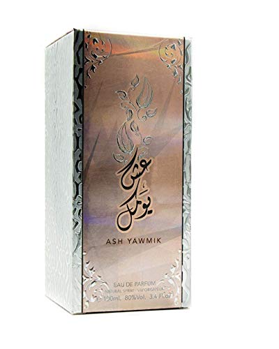 Ash Yawmik ARD AL ZAAFARAN - Perfume de alta calidad y larga duración, árabe oriental 100 ml, almizcle blanco, rosas indias + 1 bahoor AL-ZAHRA gratis