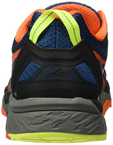 ASICS Gel-Fujitrabuco 5, Zapatillas de Running para Hombre, Azul (Poseidon/Flame Orange/Safety Yellow), 40 EU