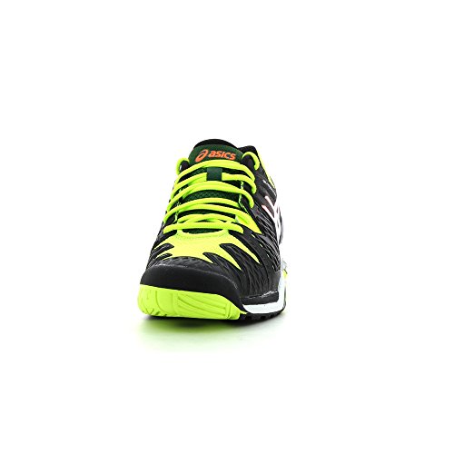 Asics Gel Resolution 6 zwart geel heren tennisschoenen (E500Y-9993)
